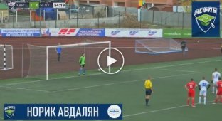 A football player from the Russian student league scored an original goal from the penalty spot