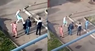 В Татарстане местные жители чуть не растерзали психа, напавшего на семилетнюю девочку (6 фото + 1 видео)