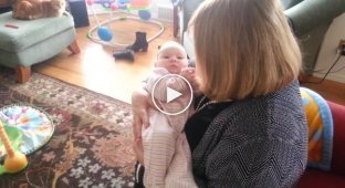 Grandmother sings lovingly to her granddaughter