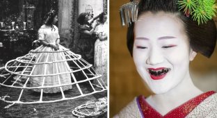 12 crazy beauty trends of the past that no one will try on themselves now (13 photos)