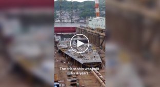 Timelapse 4 years in 1.5 minutes: construction of the cruise ship “Aida Prima”