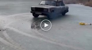 Drifting in winter is a special pleasure
