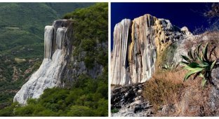 Hierve el Agua - a petrified miracle in Mexico (13 photos + 2 videos)