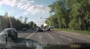 Авария на Каширском шоссе в сторону Домодедово