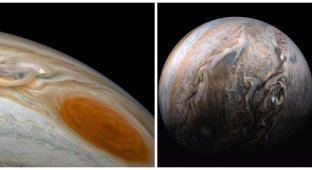 NASA опубликовало снимок самой большой бури в Солнечной системе (4 фото)