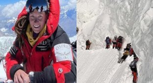 Norwegian climber did not help the dying guide and continued climbing to the top of K2 (2 photos + 2 videos)