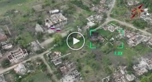Знищення двох російських окупантів у Вовчанську бійцями бригади Лють