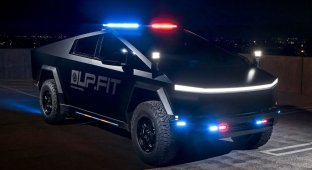 Cybertruck will enter service with the US police (8 photos)