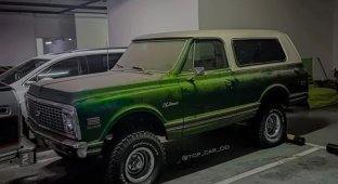 Rare Chevrolet Blazer SUV from the 70s spotted in Odessa (3 photos)