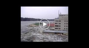 Еще одно видео о цунами в Японии