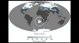 Снежная карта от NASA