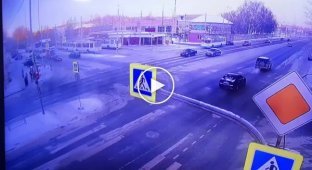 In Yekaterinburg, the car drove onto the sidewalk and knocked down a pensioner
