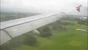 The pilot slightly miscalculated the stopping distance of the plane