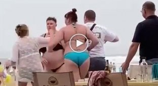 Woman knocked out a couple of vacationers
