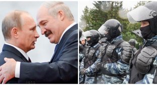 Путин заявил о создании резерва силовиков для Белоруссии (2 фото)