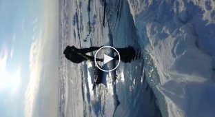 Серега, льдину разворачивай!: на Сахалине рыбаков уносит на льдине в море