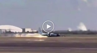 Crash landing of a research plane in Texas