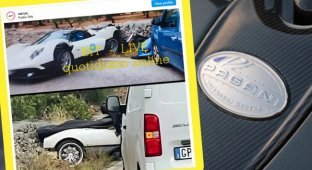 Особистий автомобіль Хораціо Пагані потрапив в аварію під час ралі бренду (2 фото)