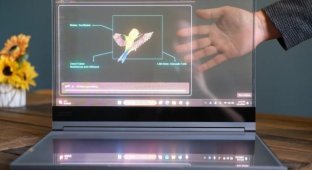 Ноутбук с прозрачным экраном: как выглядит революционное устройство (4 фото + видео)