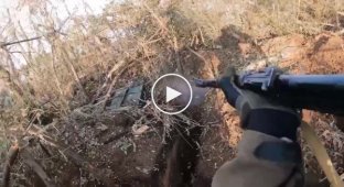 Clearing Russian positions in the Bakhmut direction from the first person of a Ukrainian military officer