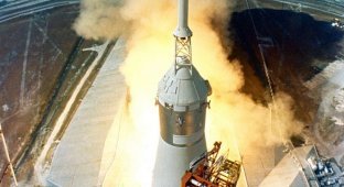 Сатурн 5. От сборки до взлета (10 фото)