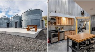 How grain bins were converted into stylish housing (12 photos)