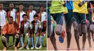 The Eritrean national team withdrew from the selection for the 2026 World Cup due to the possible escape of football players to other countries (2 photos)
