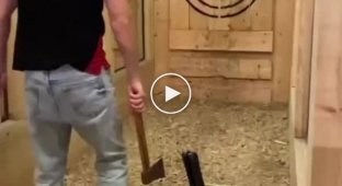 Ax thrower will show you a trick
