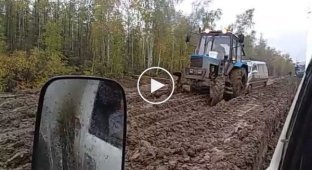 Участок федеральной дороги Колыма, который невозможно преодолеть без трактора
