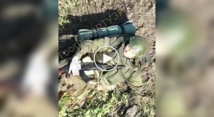 A wounded occupier shot himself in the head with a machine gun in the Kharkov region