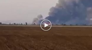 Shaigu!!!! Gerasemov!!!!! The Russians accumulated ammunition there for almost 4 months, the blow was struck at the time of unloading the next batch