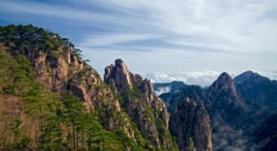 Удивительные горы Хуаншань (8 фото)