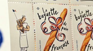 У Франції випустили марки з багетами, що пахнуть свіжим хлібом (4 фото)
