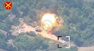 Boom: two Russian Grads with ammunition were tracked and destroyed - the 43rd Automatic Brigade is frying the occupiers