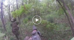 Footage of combat work of Ukrainian intelligence officers in the area of ​​the village of Staritsa, Kharkov region