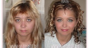 Brides before and after makeup (27 photos)