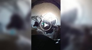 Occupier filmed his comrades in a concrete tunnel