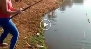 Funny incident while fishing