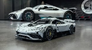 Construction kit for assembling a radio-controlled Mercedes-AMG One model (8 photos)