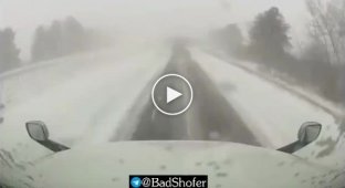Why in snowy weather it is better not to drive the truck quickly