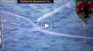 Zaporozhye region, Ukrainian BMP withstands a Russian FPV drone hit