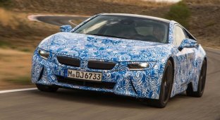 Гибридный спорткар BMW i8 получит 3-цилиндровый мотор (12 фото)