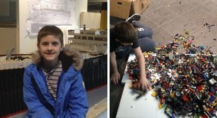 Мальчик-аутист собрал гигантскую ЛЕГО-копию "Титаника" (26 фото + 1 видео)