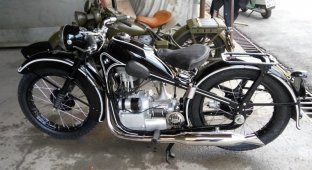 Реставрация немецкого мотоцикла BMW R35 1941 года (14 фото)