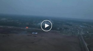 Украинские 220-мм РСЗО БМ-27 Ураган обстреляли российские позиции в Донецкой области