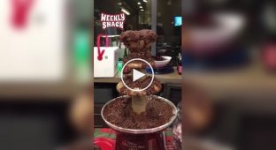 Meat fountain did not impress restaurant visitors