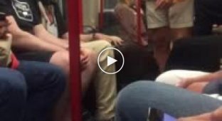 Деликатный способ избавиться от буйного пассажира в метро