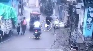 An unusual scooter theft in India