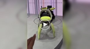 Toyota unveiled a robotic chair concept with folding tentacle legs
