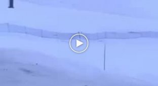 Strike! Two ladies decided to relieve themselves right on the ski slope